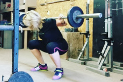 Robin Lavrich getting stronger