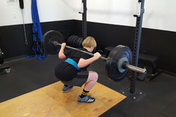 Jamie McPherson squats 125x5x3